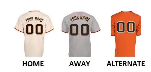 (image for) SAN FRANCISCO Pro Baseball Number Kit